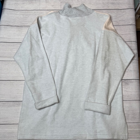 Victoria’s Secret Vtg Gold Label Pink Gray Flannel Mock Neck Pajama Tunic Small - Picture 3 of 6